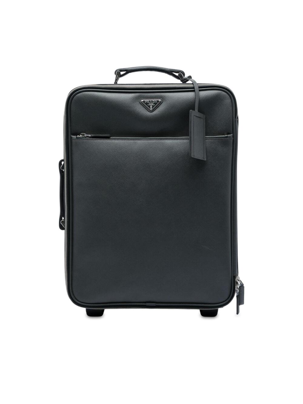 Prada Saffiano Rolling Trolley Suitcase #368323P84B
